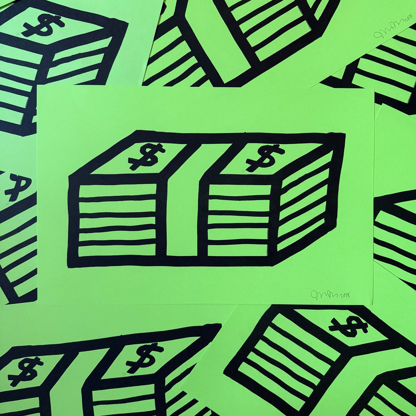 Money print