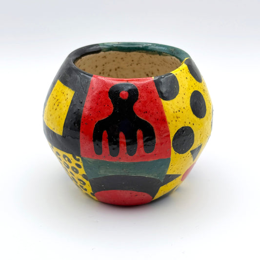 Ceramic patchwork vase