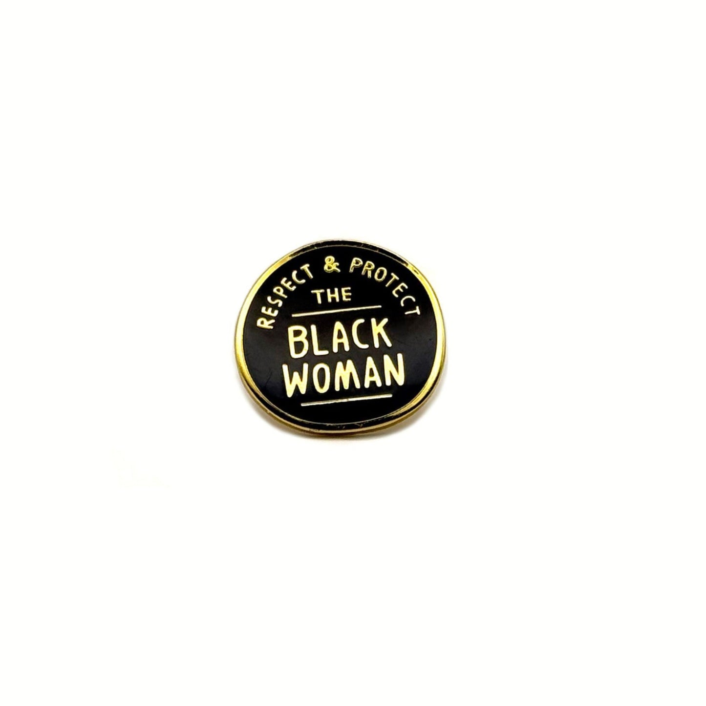 The black woman lapel pin