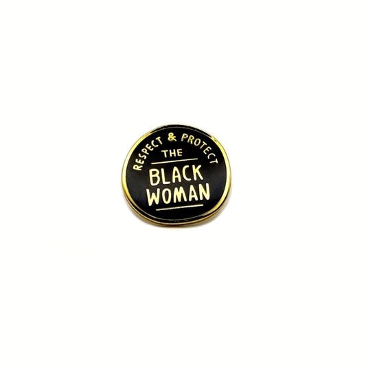 The black woman lapel pin