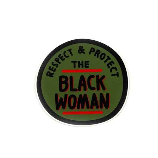 BLM black woman sticker