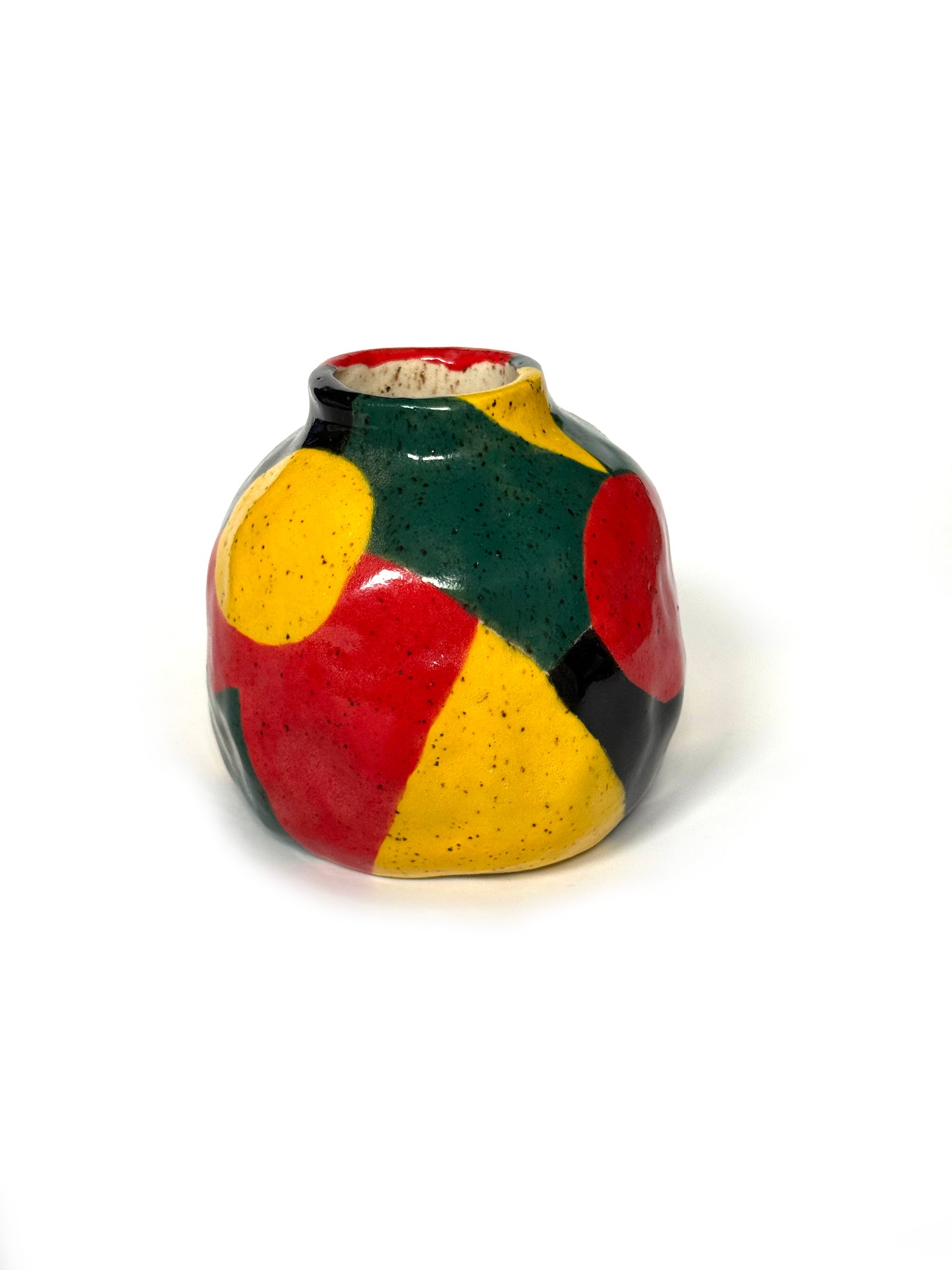 Ceramic abstract budvase