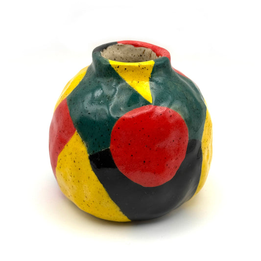 Ceramic abstract budvase