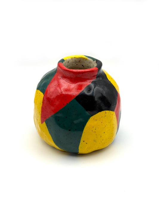 Ceramic abstract budvase