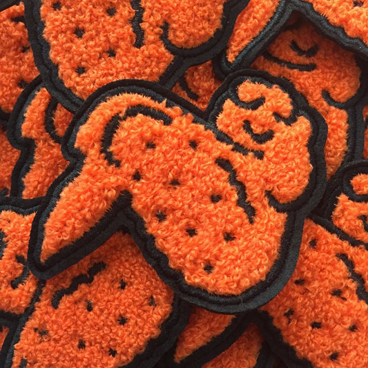 Chicken wing chenille patch