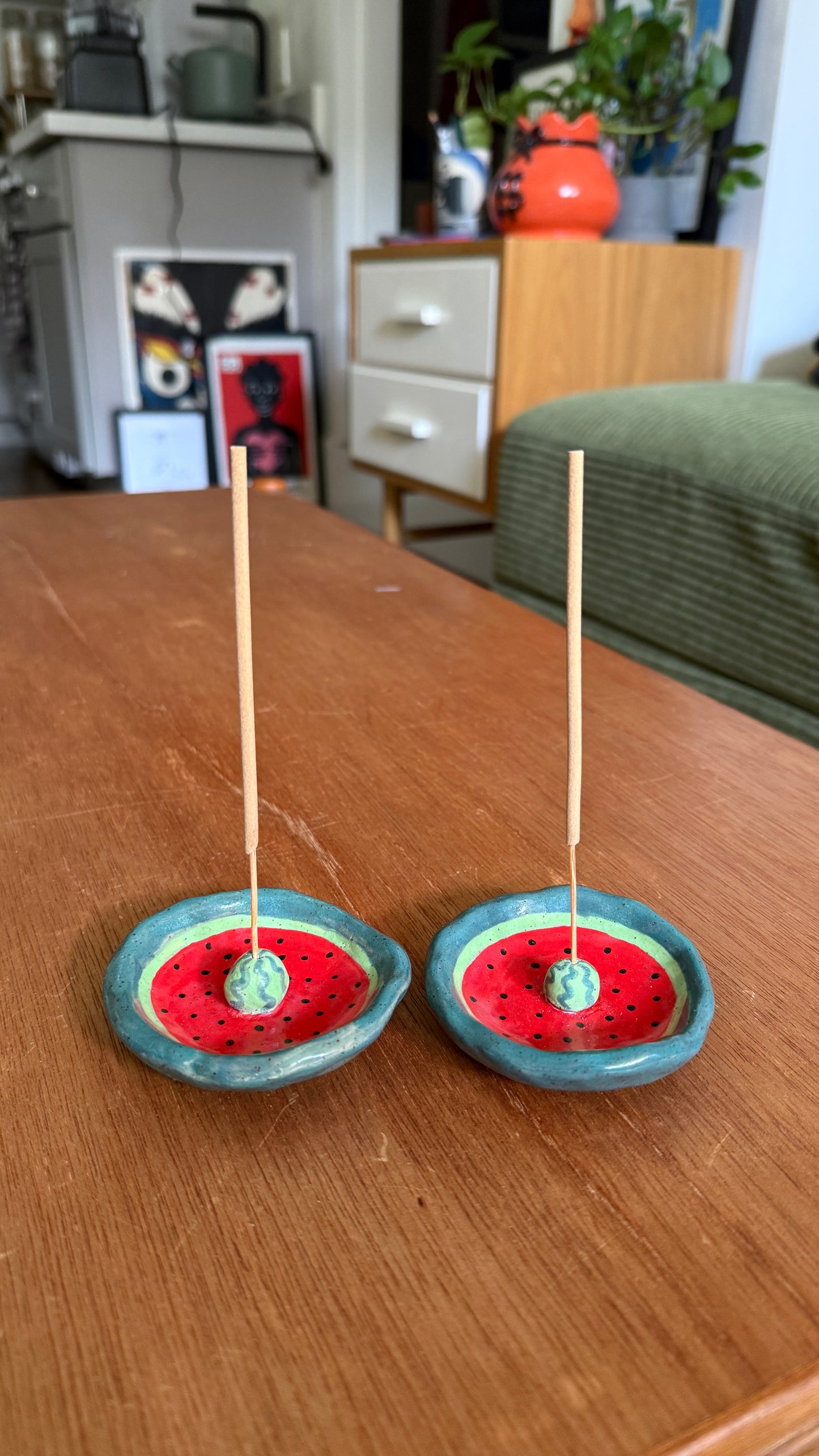 Watermelon incense holder *seconds*