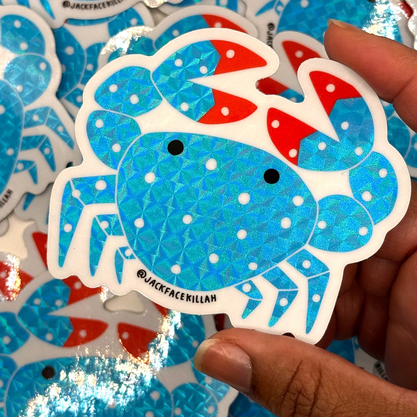Blue crab sticker
