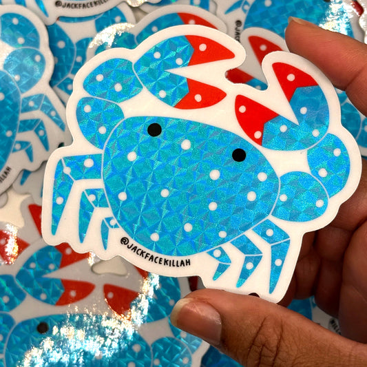 Blue crab sticker