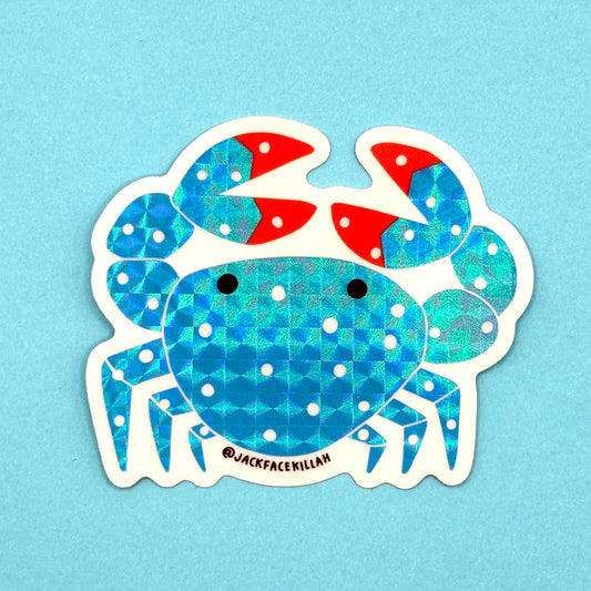 Blue crab sticker