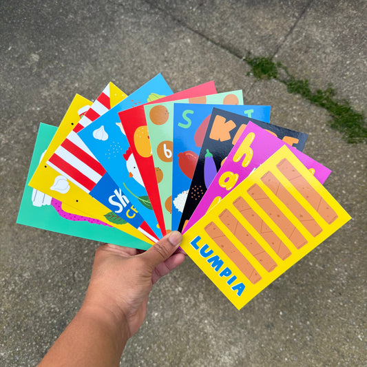 Filipino food postcards 10-pack