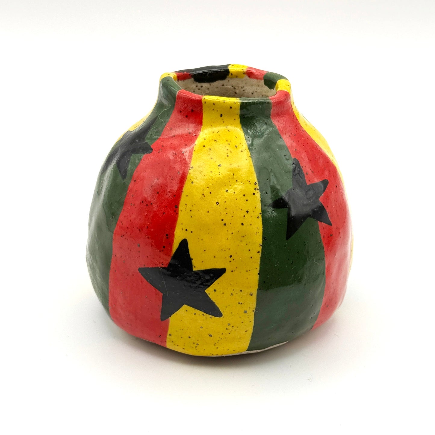Ceramic rasta star budvase