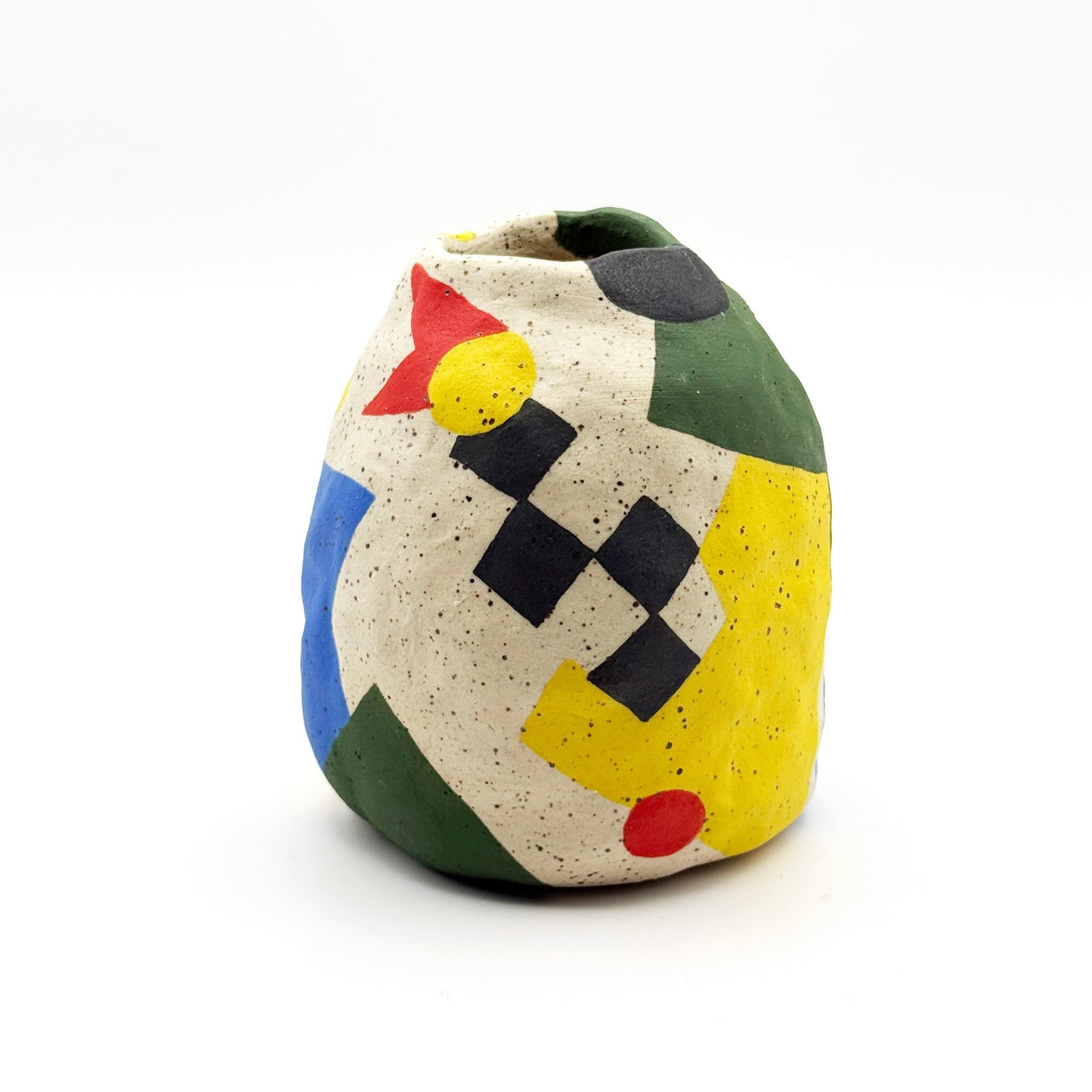Ceramic primary vase