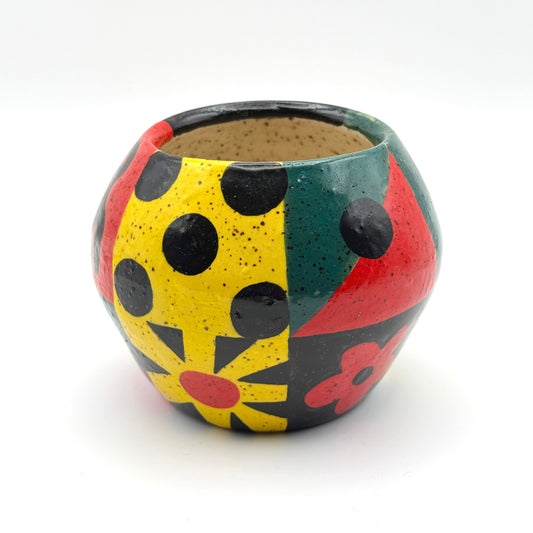 Ceramic patchwork vase
