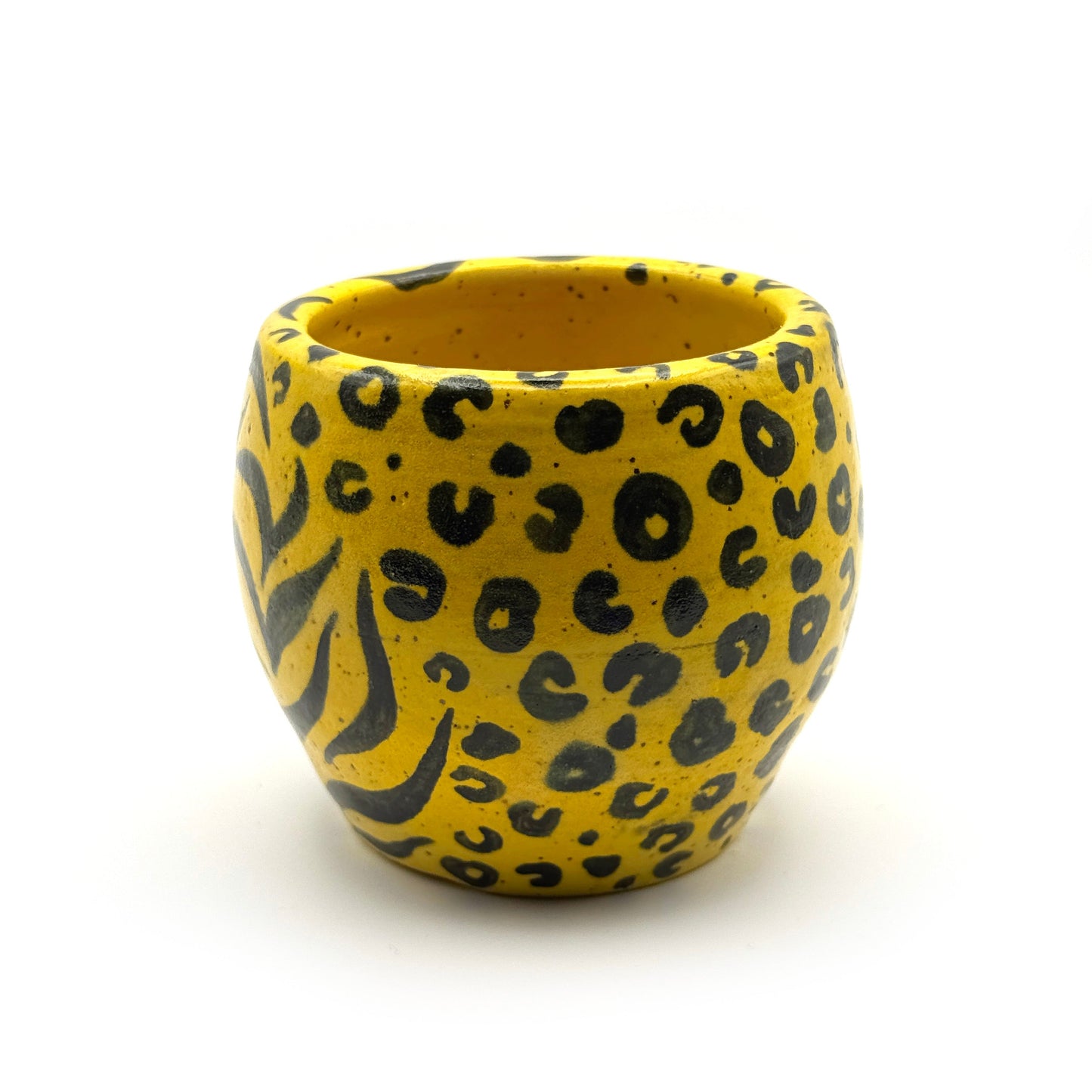 Ceramic cheetah tiger vase *seconds*