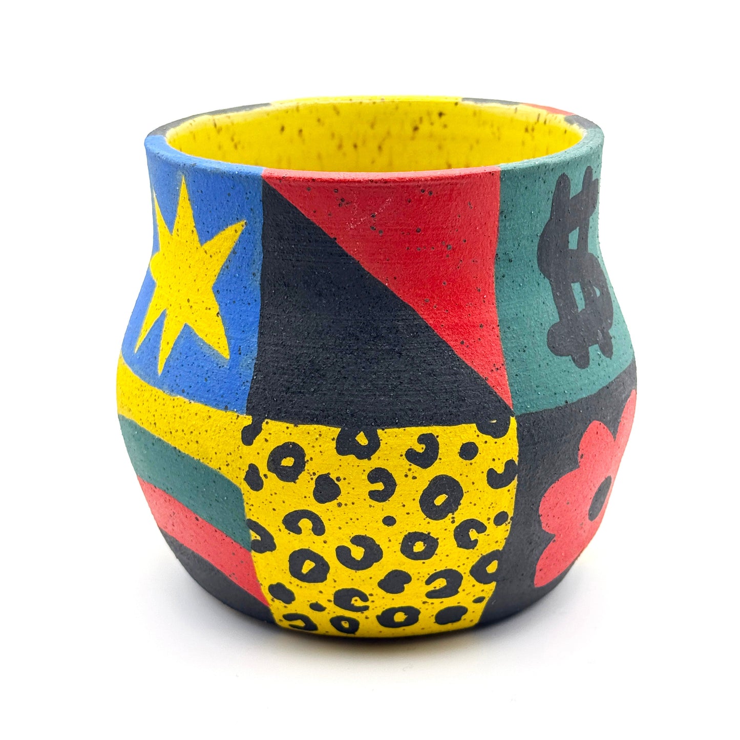 Ceramic patchwork planter