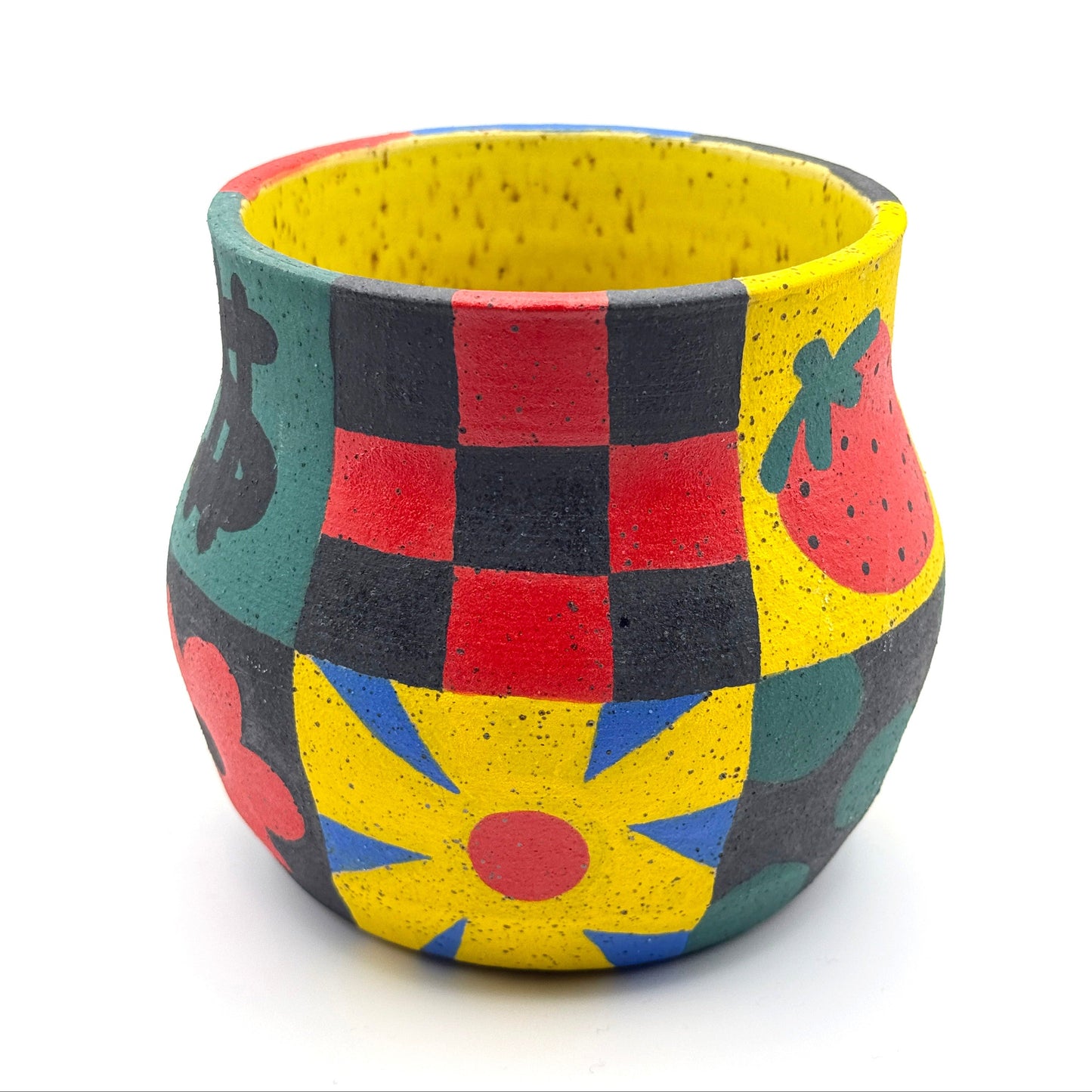 Ceramic patchwork planter