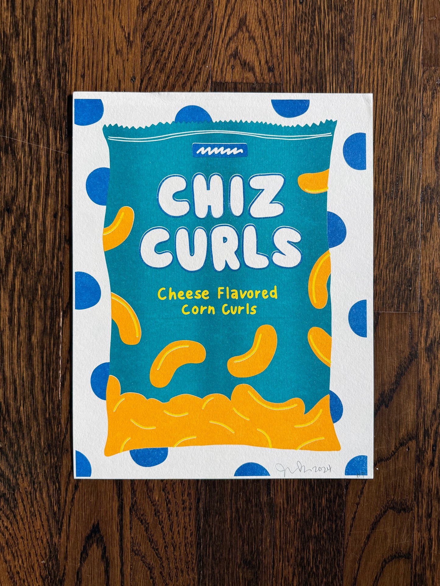 Chiz curls print