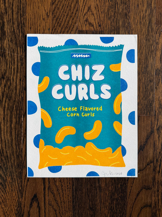 Chiz curls print