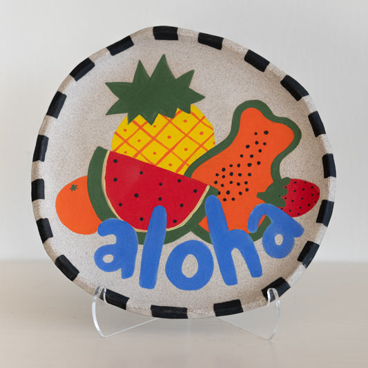 Ceramic Aloha plate