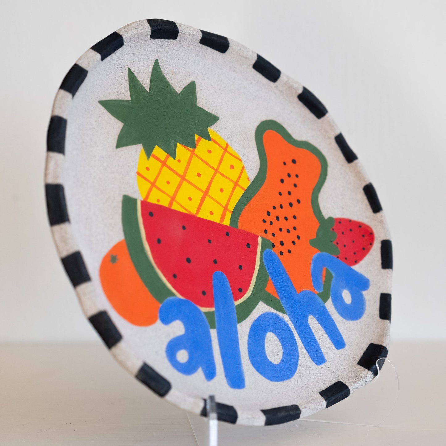 Ceramic Aloha plate