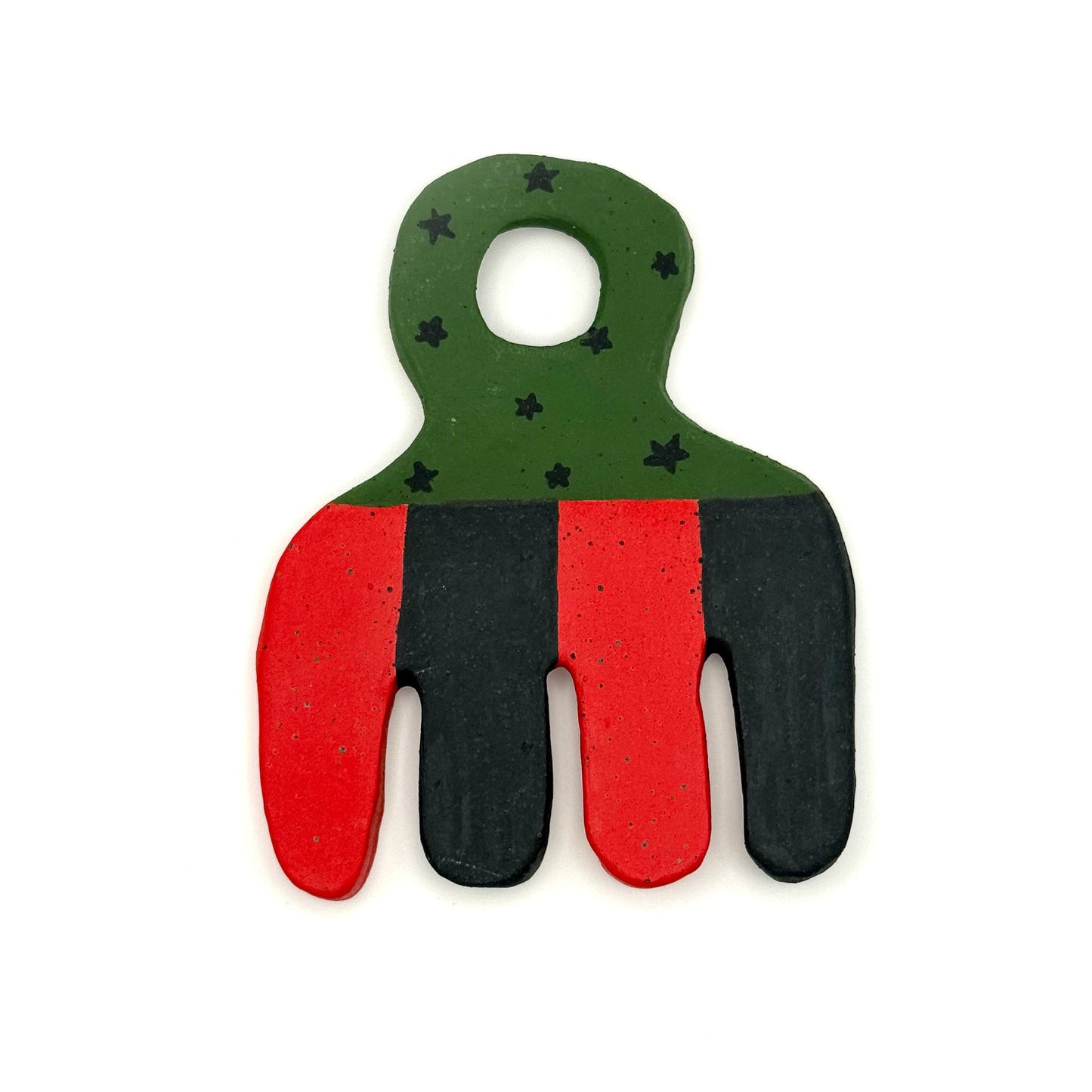 Ceramic afro pick