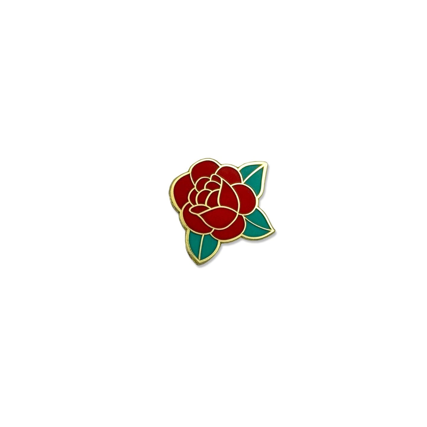 Rose lapel pin
