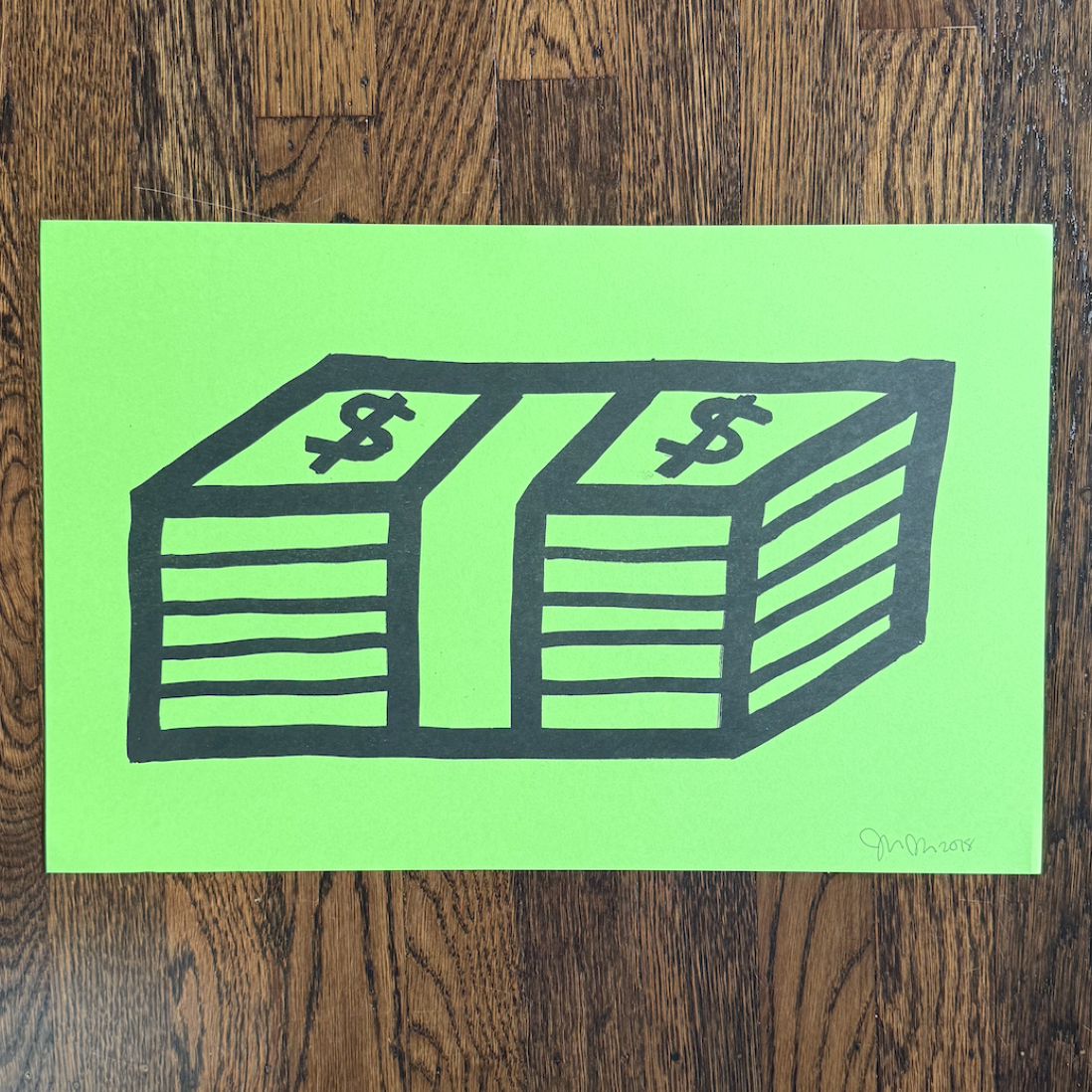 Money print