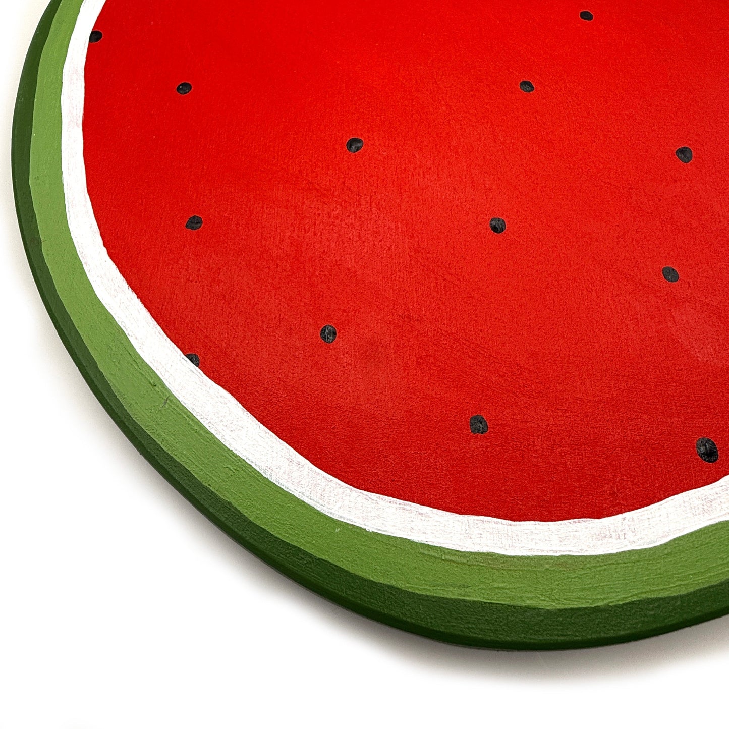 Whole cut watermelon woodcut
