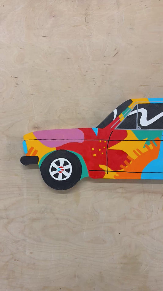 DTMF Bimmer woodcut